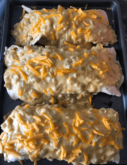 SMOTHERED BAKED CHICKEN BURRITOS