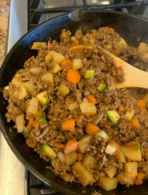 Mom’s Picadillo Con Papa. Ground Beef with Potatoes
