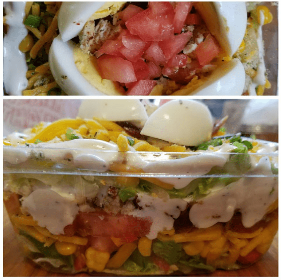 Chicken Bacon Ranch Layer Salad