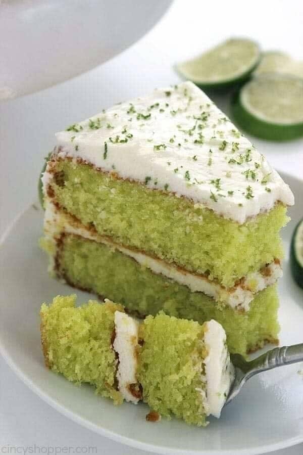 Easy Key Lime Cake with Key Lime Cream Cheese Frosting