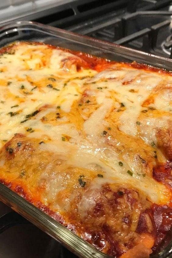Green Enchilada Chicken Bake Casserole