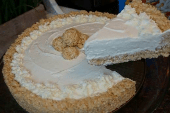 Rice Krispy Treat No Bake Cheesecake