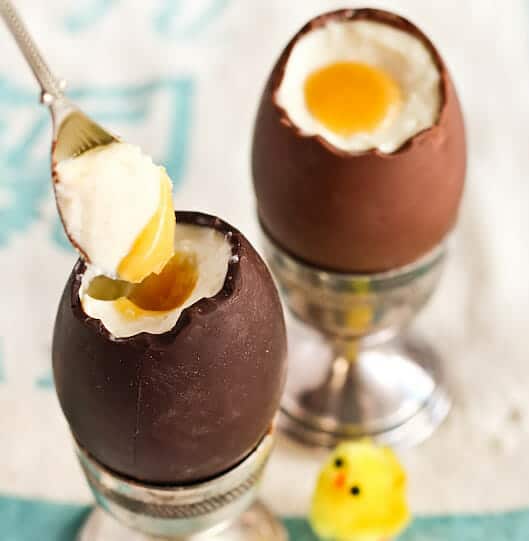 Cheesecake Filled Chocolate Easter Eggs