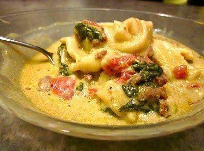Easy Italian Creamy Tortellini Soup Recipe