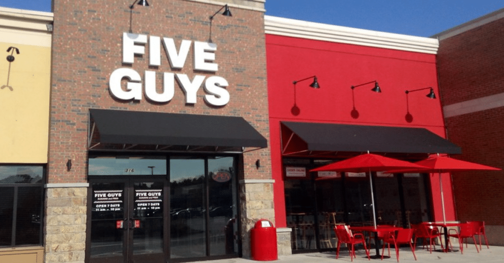 Why Five Guys Offers Free Peanuts To Its Customers 4 Five Guys Store