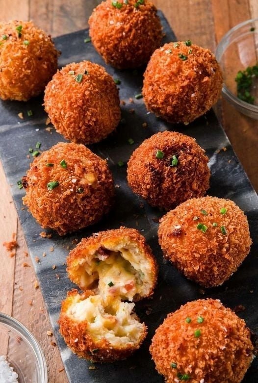 Fried Mashed Potato Balls 2 Fried Mashed Potato Balls