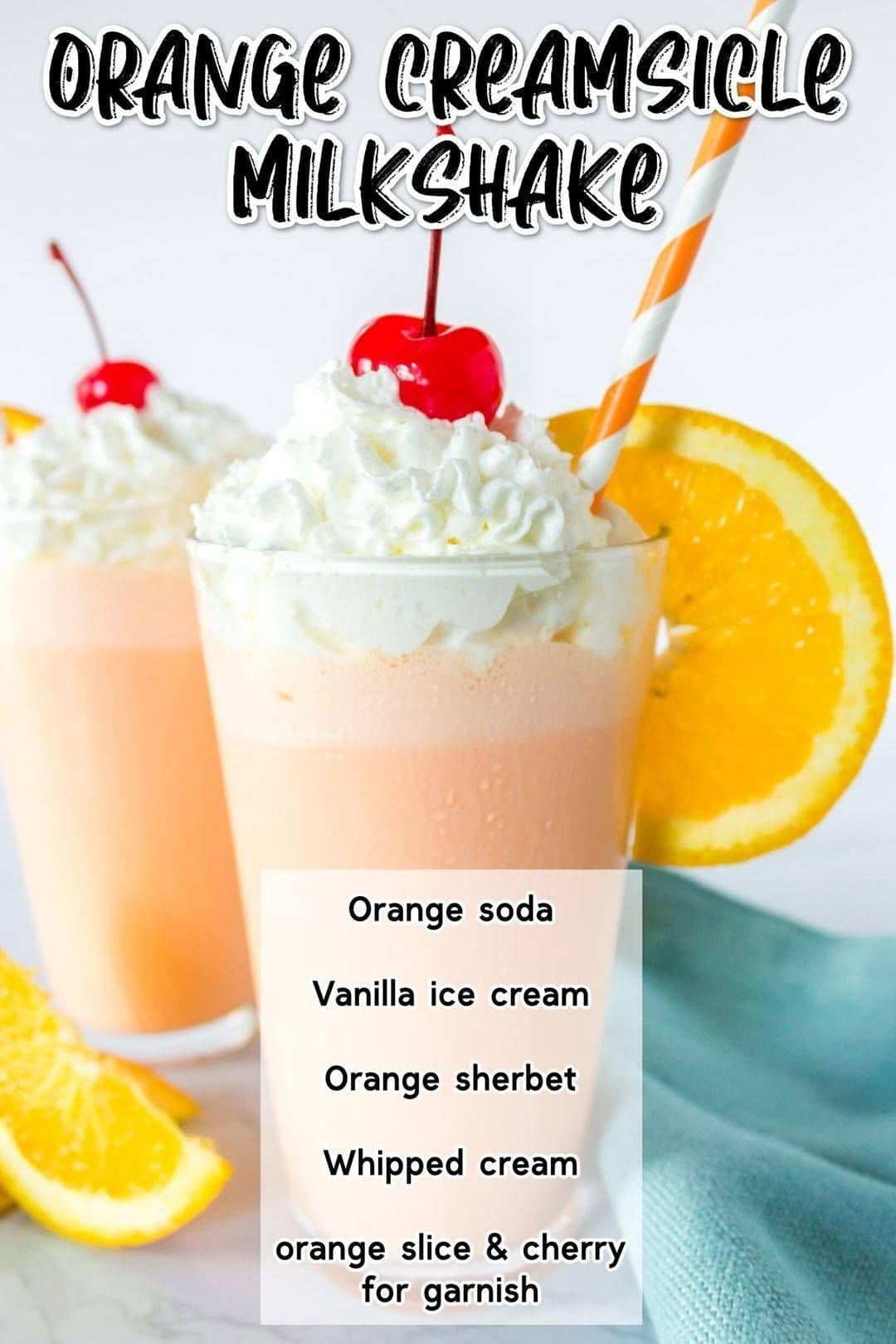 THE BEST ORANGE CREAMSICLE MILKSHAKE 1 THE BEST ORANGE CREAMSICLE MILKSHAKE