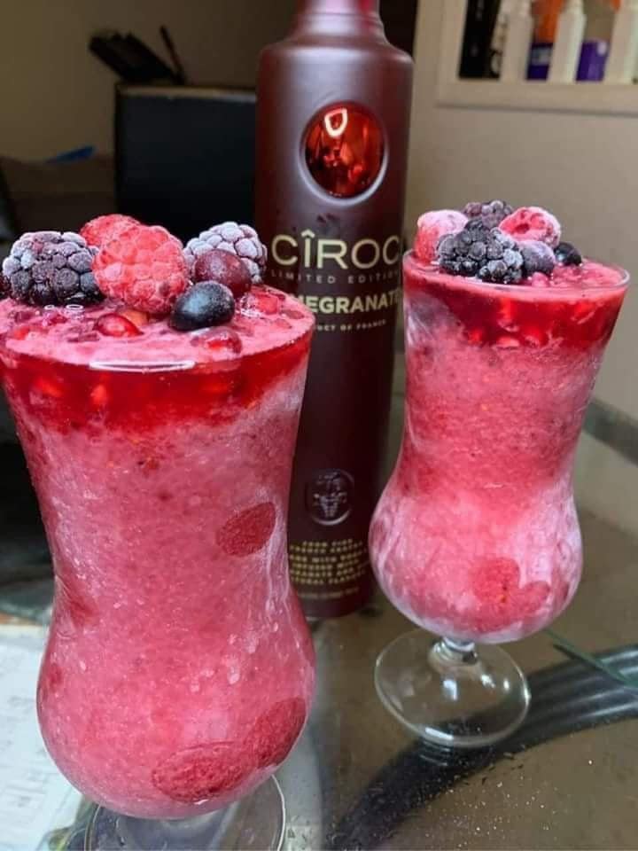 Pomegranate Berry Ciroc Frozen Drink