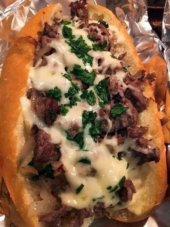 Slow Cooker Philly Cheese Steak Sandwiches