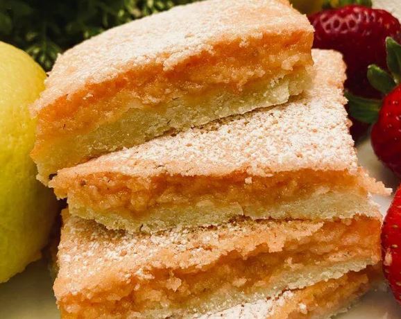Strawberry Lemon Blondies