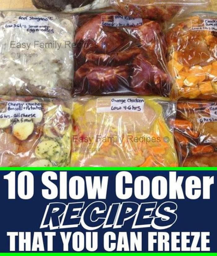 10 Delicious Freezer Meal Recipes