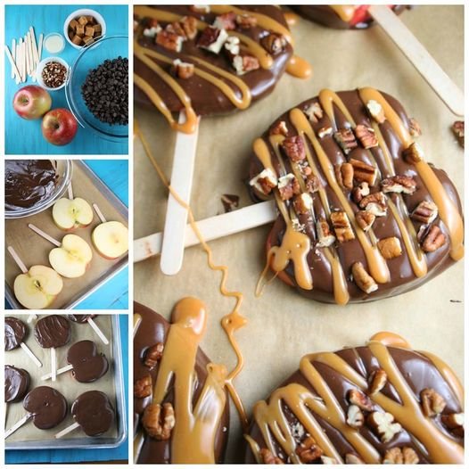 Chocolate Turtle Apple Slices