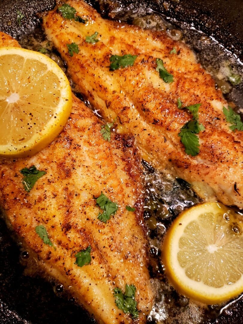 PAN SEARED FISH FILETS 2 PAN SEARED FISH FILETS
