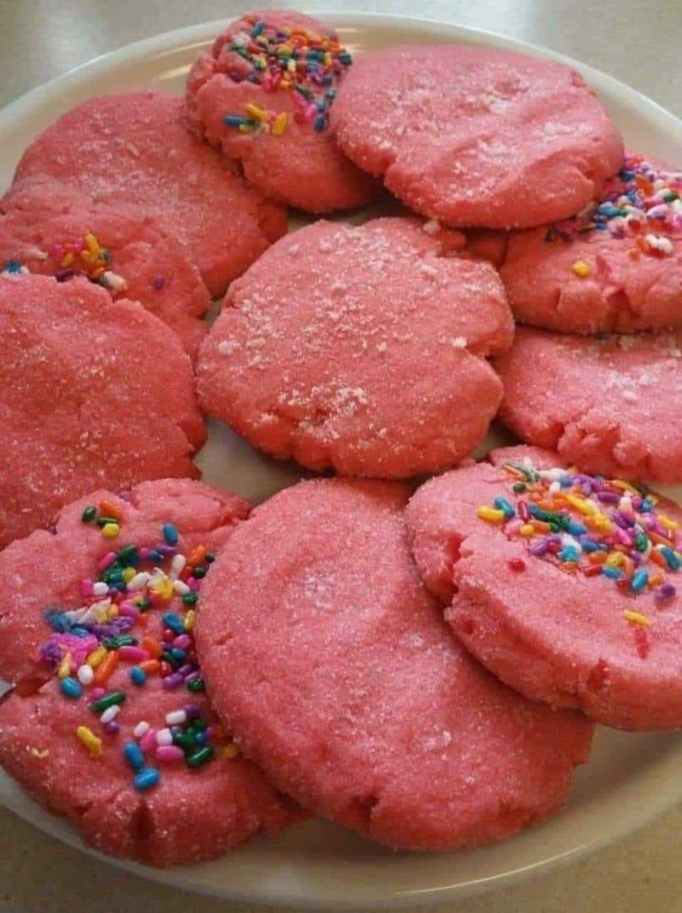 Polvorones Mexicanos (big pink cookies) 3 Polvorones Mexicanos (big pink