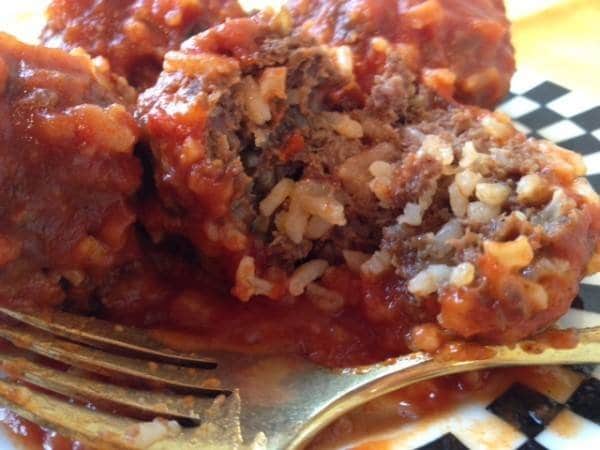 Homemade Porcupine Meatballs 1 Homemade Porcupine Meatballs