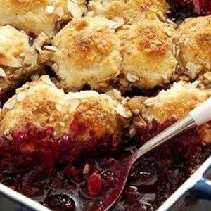 Blueberry-Apple Combler with Almond Topping Recipe 3 Blueberry-Apple Combler with Almond Topping Recipe