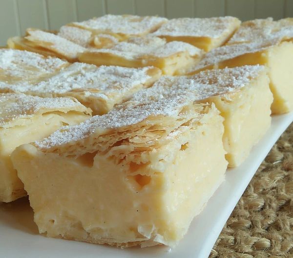 Classic Vanilla Custard Bars