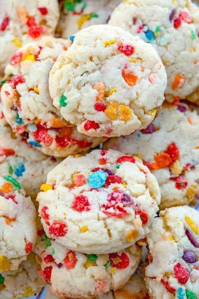 FRUITY PEBBLE COOKIES 1 FRUITY PEBBLE