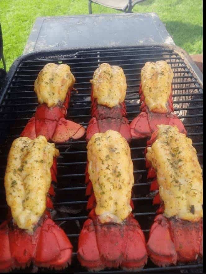 Grilled lobster tails