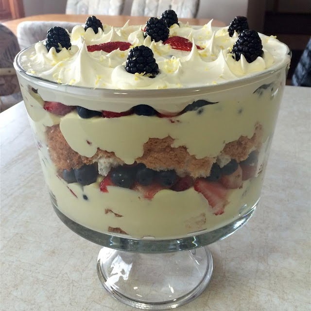 Outrageous Lemon Berry Trifle Recipe