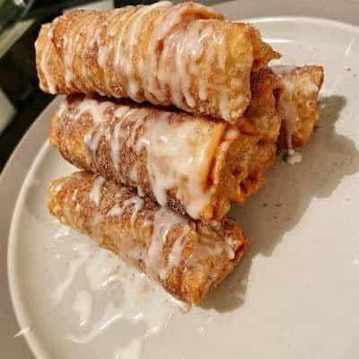 PEACH COBBLER EGG ROLLS
