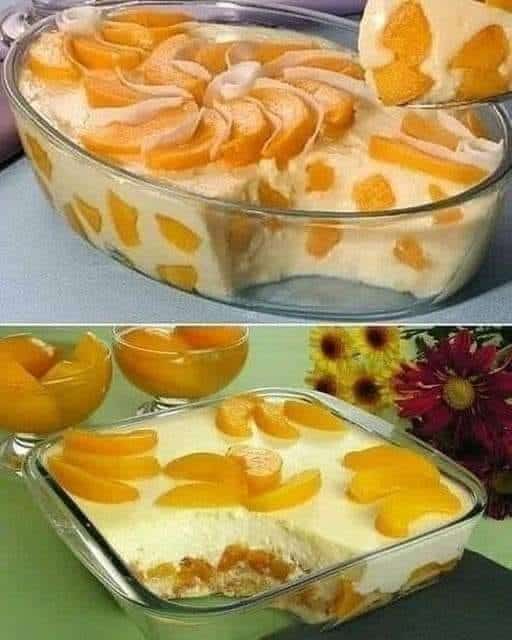 Peach Ice Cream Dessert Recipe 2 Peach ice cream dessert