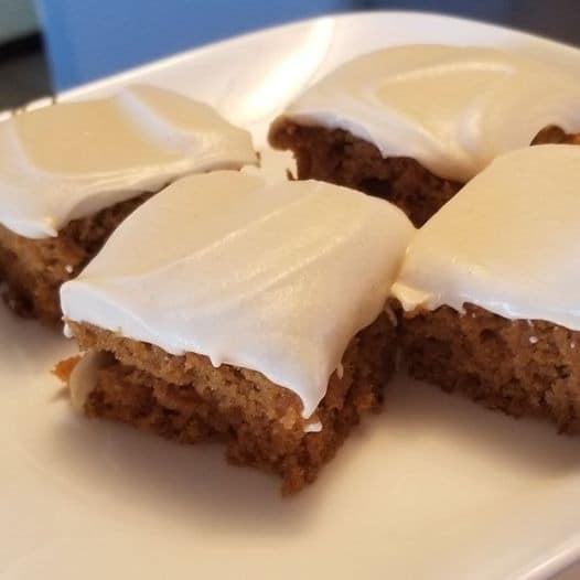 Pumpkin Bars with Cream Cheese Frost