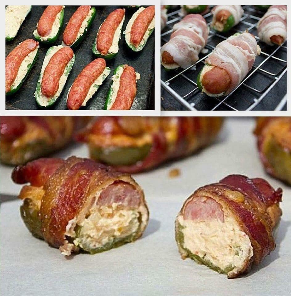 SAUSAGE STUFFED POPPERS