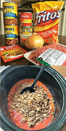 SLOW COOKER SMOTHERED FRITOS TACO BOWLS (EASY)