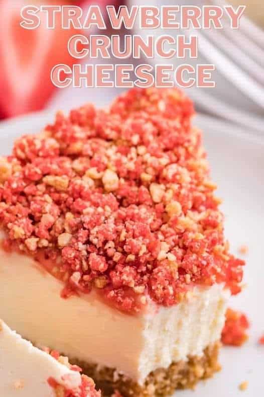 STRAWBERRY CRUNCH CHEESECAKE