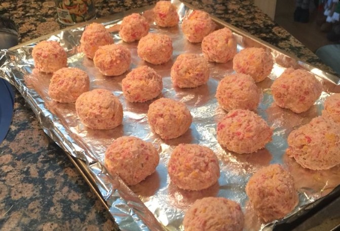 CREAM CHEESE SAUSAGE BALLS