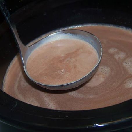 Christmas Eve Creamy Slow Cooker Hot Chocolate 1
