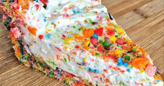 Fruity Pebbles Cheesecake 3 Fruity Pebbles Cheesecake