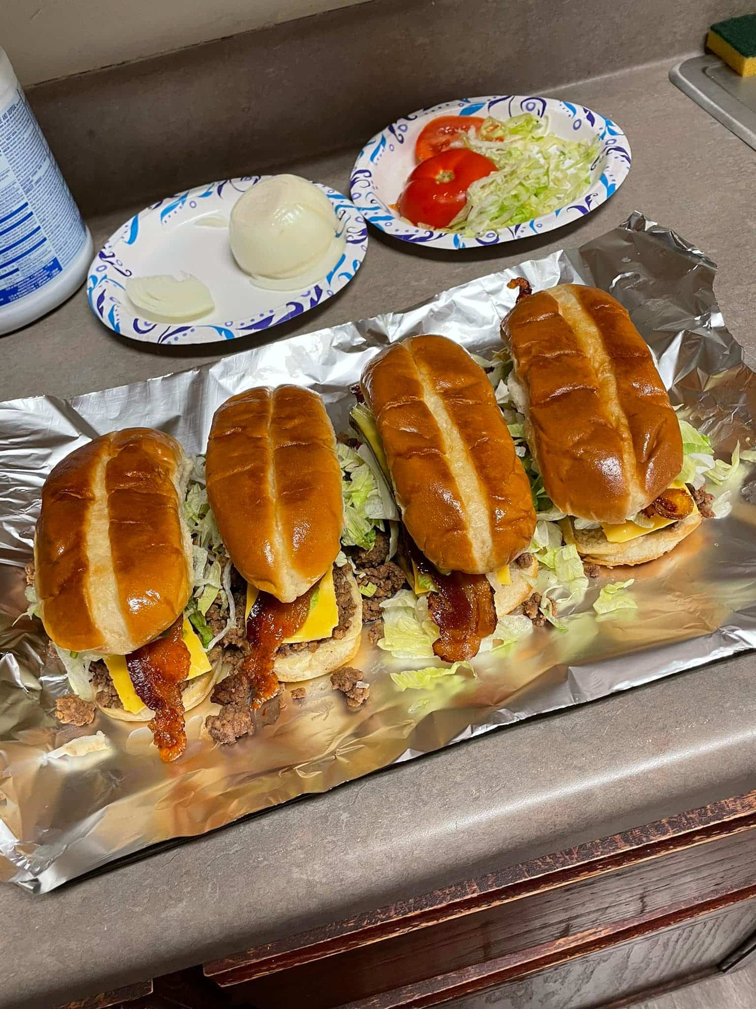 Cheeseburger subs