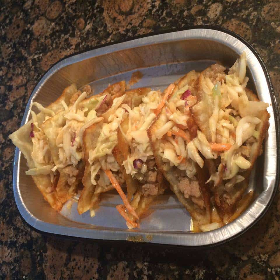 Chicken Wonton Tacos