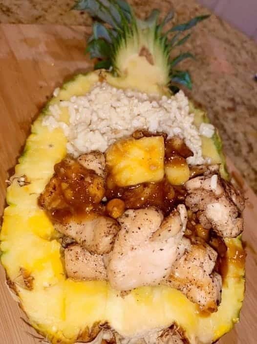 Pineapple Chicken Teriyaki and Rice 1 Pineapple recipe