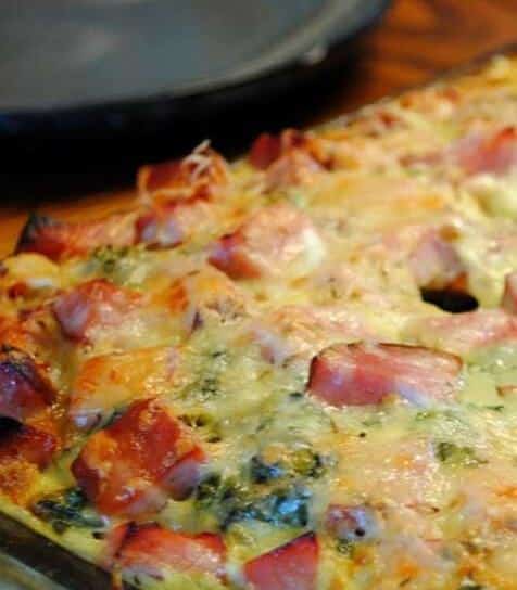Ham and Swiss Breakfast Casserole