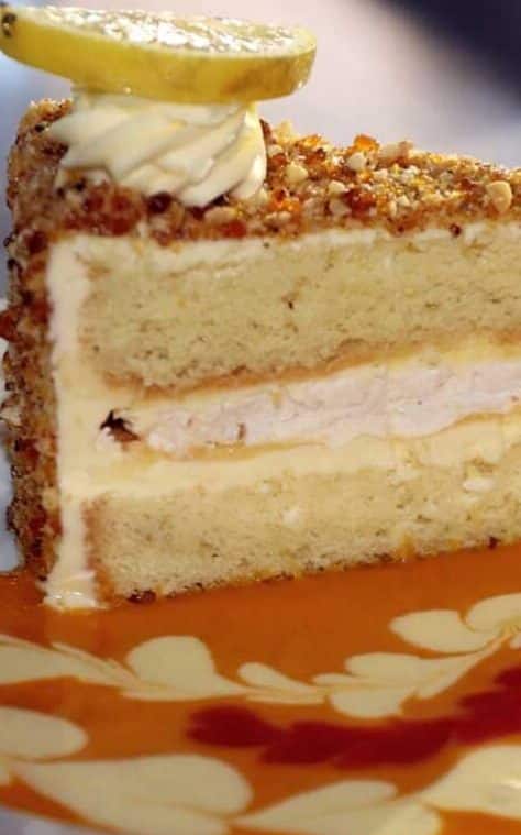 Lemon Praline Cake Recipe