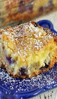 Pineapple Blueberry Ooey Gooey Butter Cake