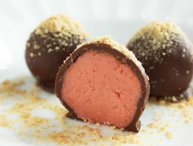 Raspberry Cheesecake Truffles