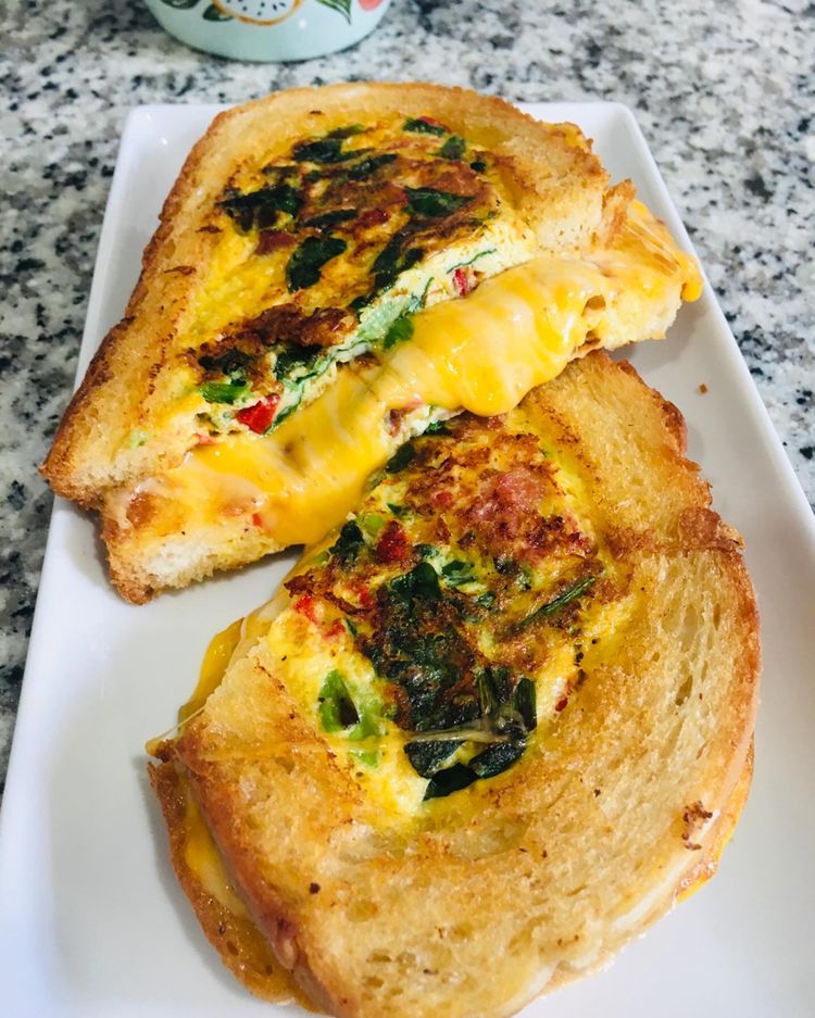 Omelette Grilled Cheese Recipe