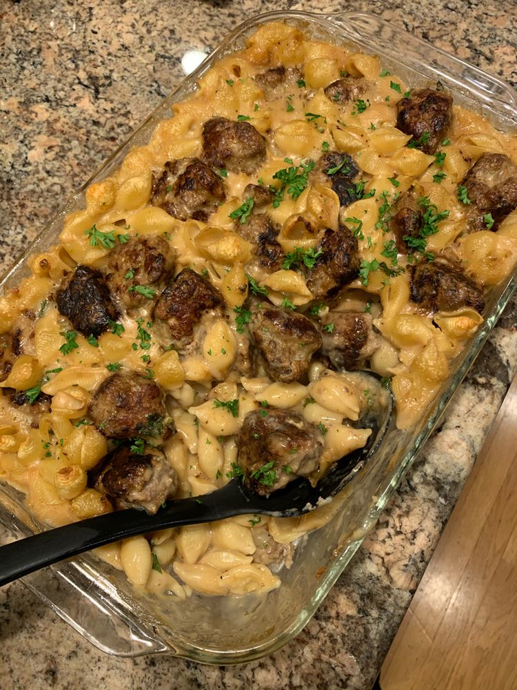 Easy Swedish Meatball Noodle Bake Recipe