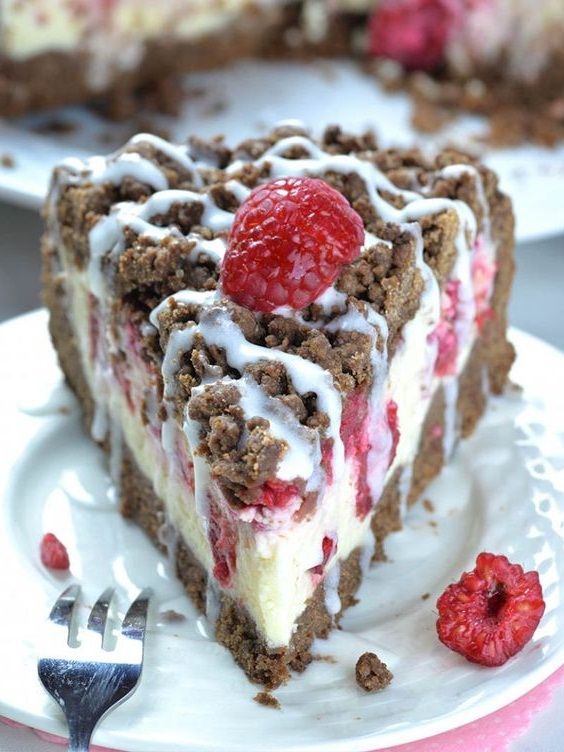 Chocolate Raspberry Cheesecake Crumb Cake
