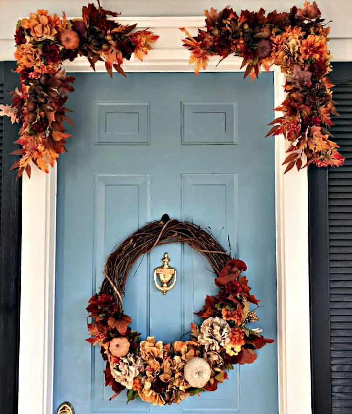 creative fall decoration for your front entry