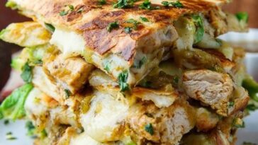 Simple Chicken and Avocado Quesadillas