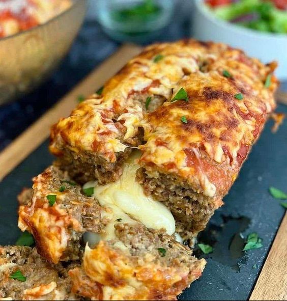 Stuffed Italian Meatloaf Recipe