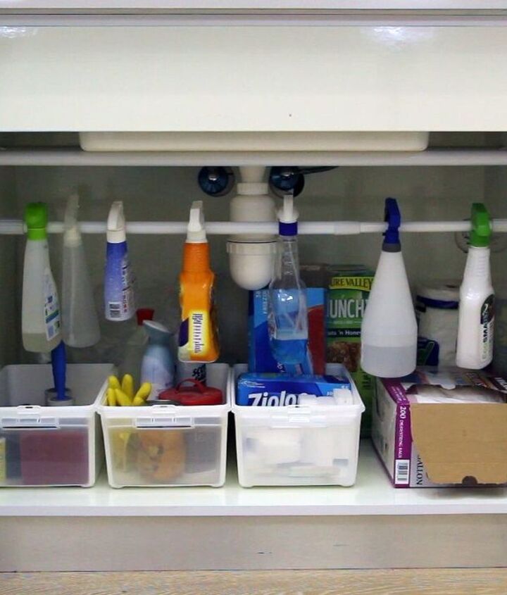 Easiest Under the Sink Organizer Hack 6 easiest under the sink organizer hack, how to, organizing, storage ideas