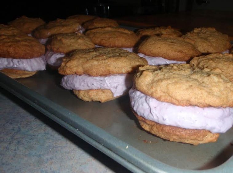 Frozen Strawberry Cheesecake Sandwiches