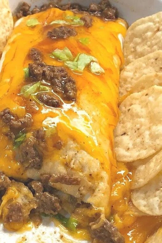 Beef and Cheese Mexican Sanchiladas 1 Beef and Cheese Mexican Sanchiladas