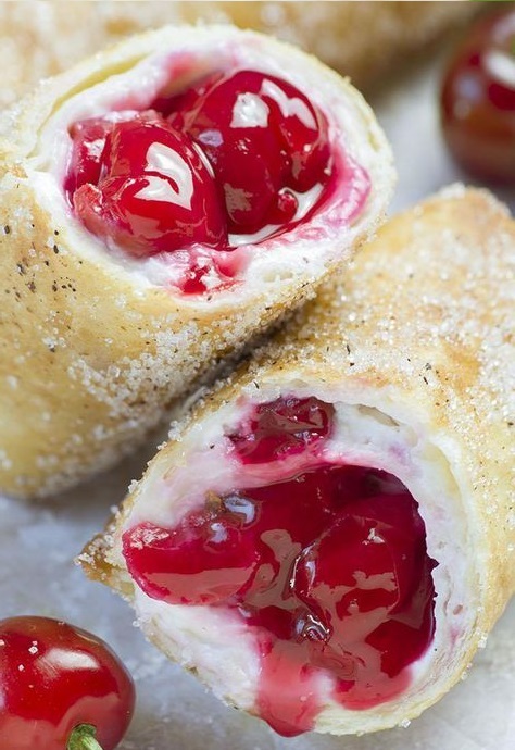 Cherry Cheesecake Chimichangas
